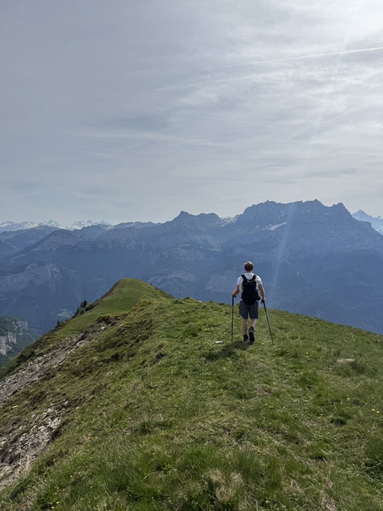 David Blomeyer during a stay abroad in Europe